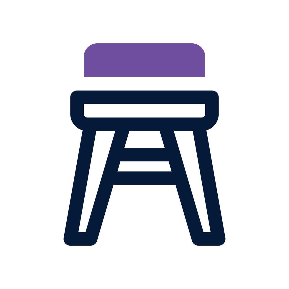 stool icon. vector dual tone icon for your website, mobile, presentation, and logo design.