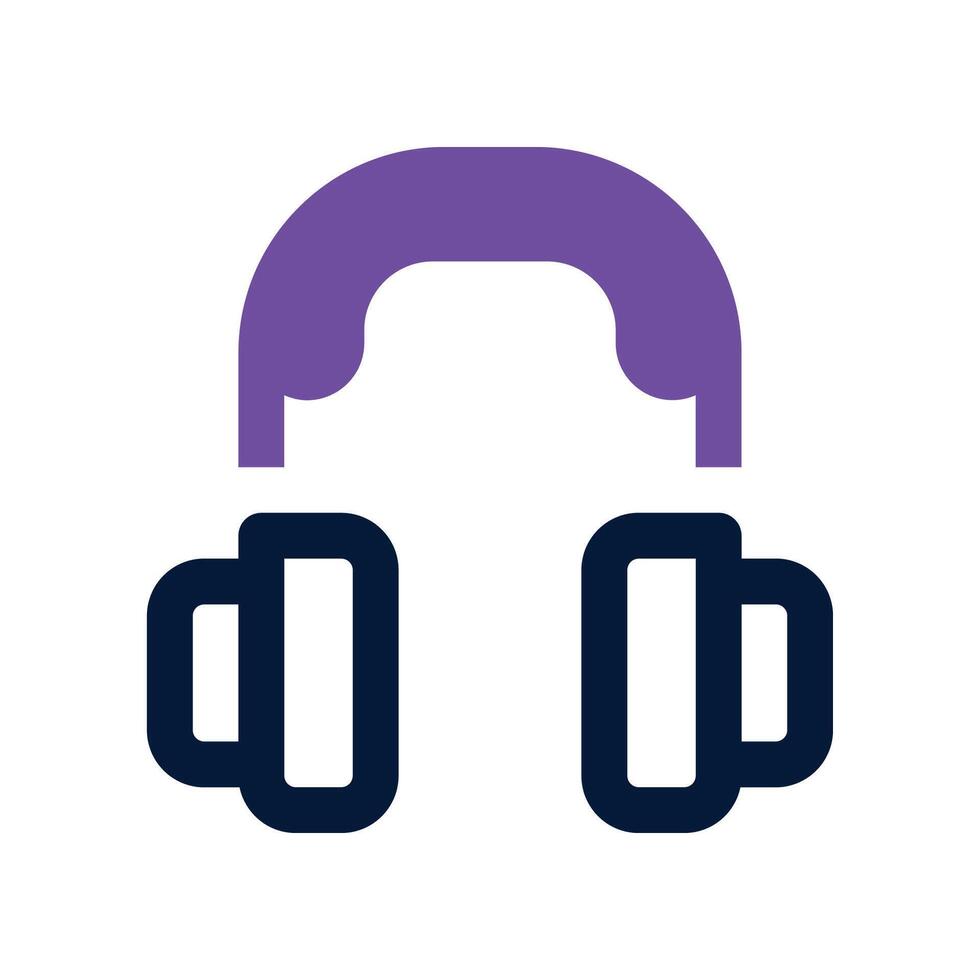headphone icon. vector dual tone icon for your website, mobile, presentation, and logo design.