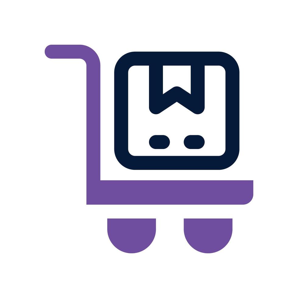 trolley icon. vector dual tone icon for your website, mobile, presentation, and logo design.