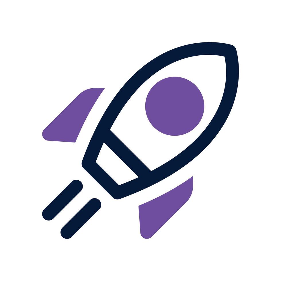 rocket icon. vector dual tone icon for your website, mobile, presentation, and logo design.