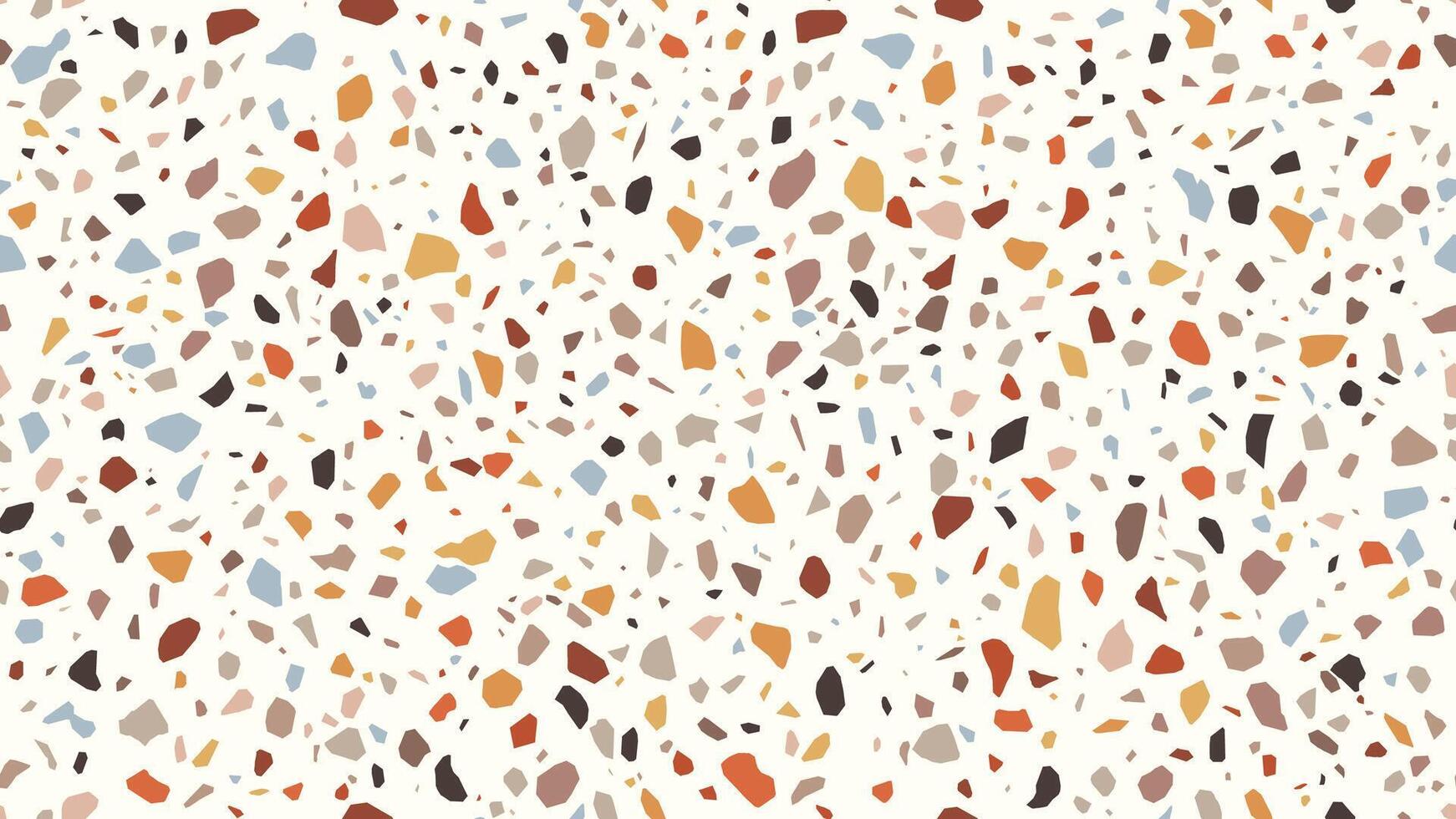 Terrazzo mosaic pattern, terazzo marble floor tile vector