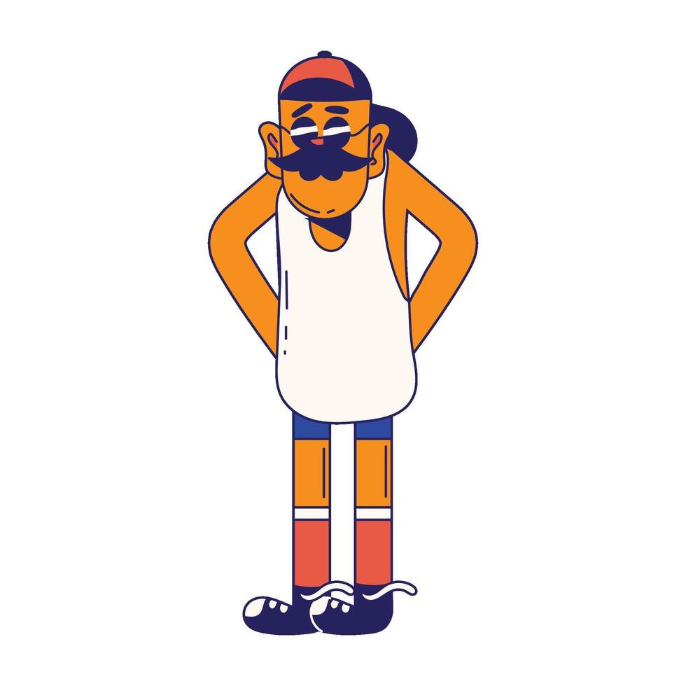 Skateboard Character Illustration vector