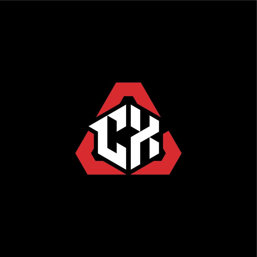 CX initial logo esport team concept ideas vector