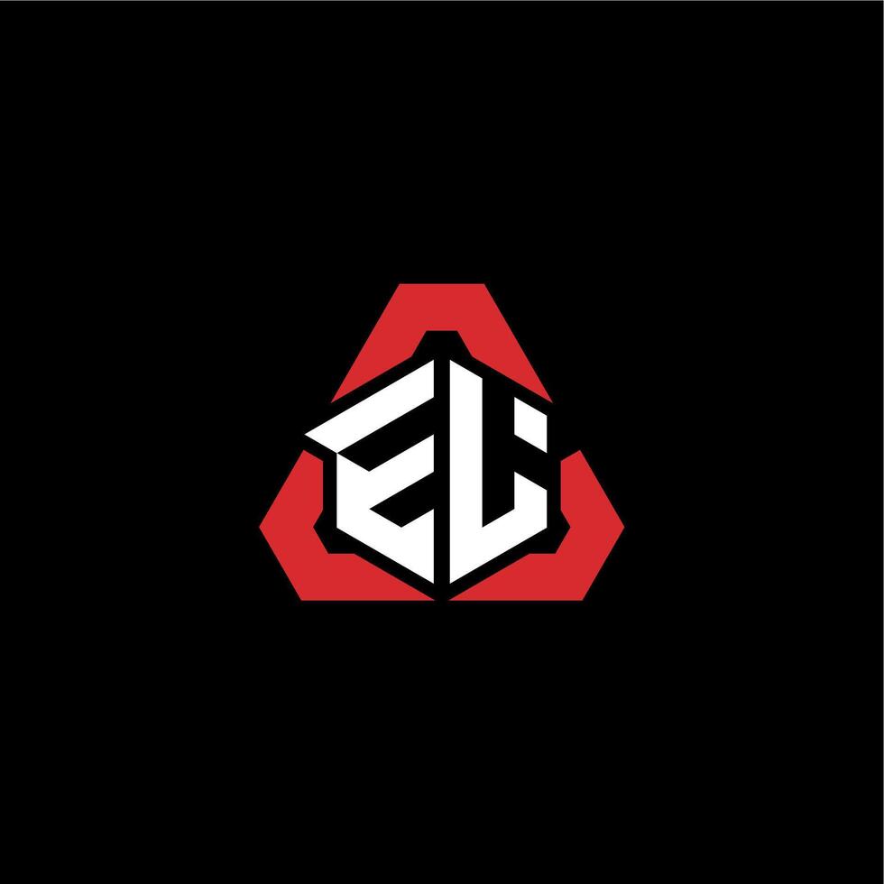 EL initial logo esport team concept ideas vector