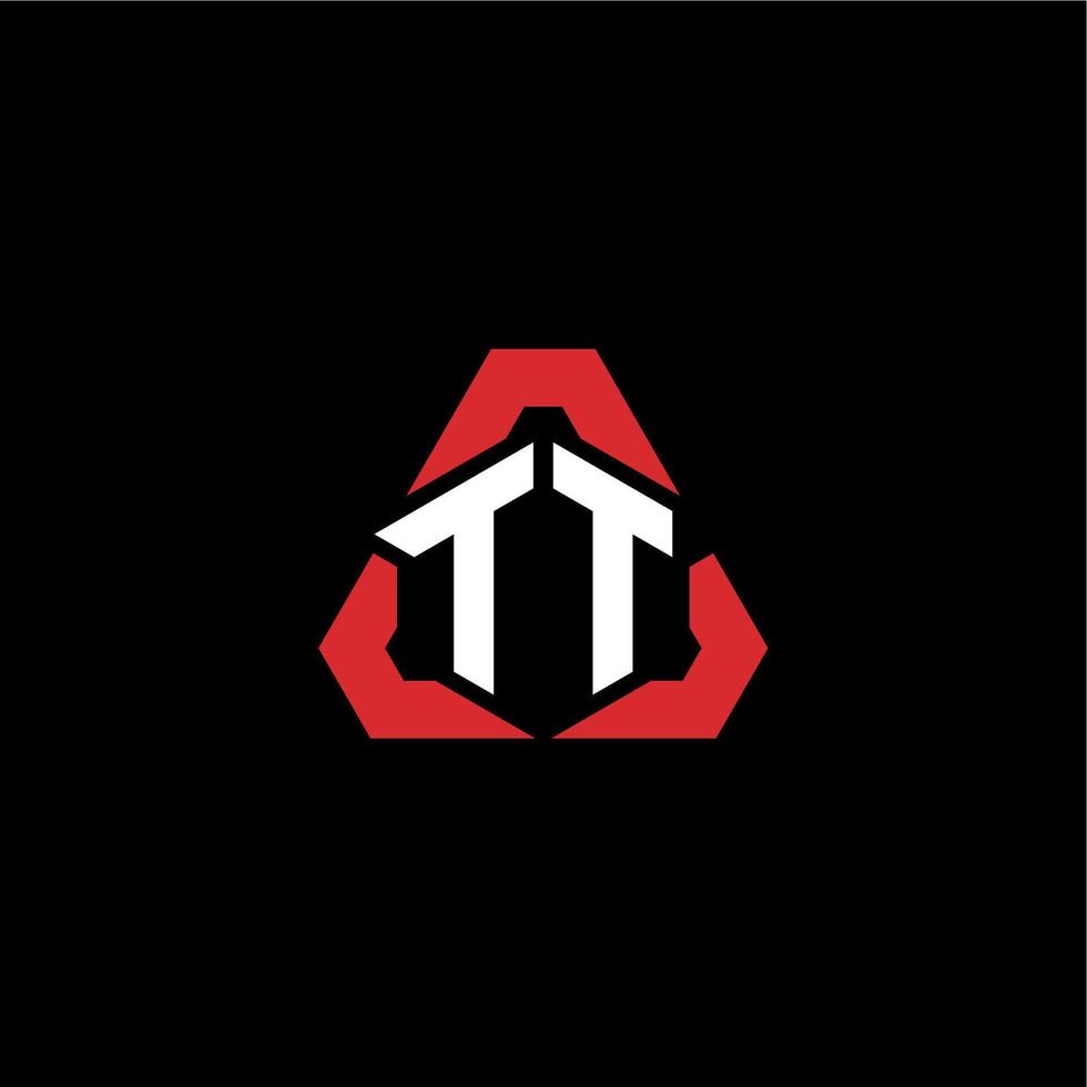 TT initial logo esport team concept ideas vector