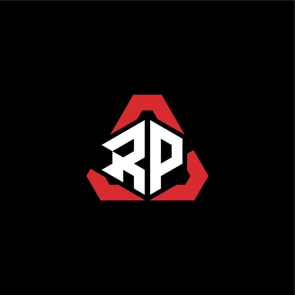 RP initial logo esport team concept ideas vector