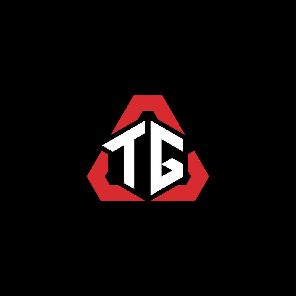 tg inicial logo deporte equipo concepto ideas vector