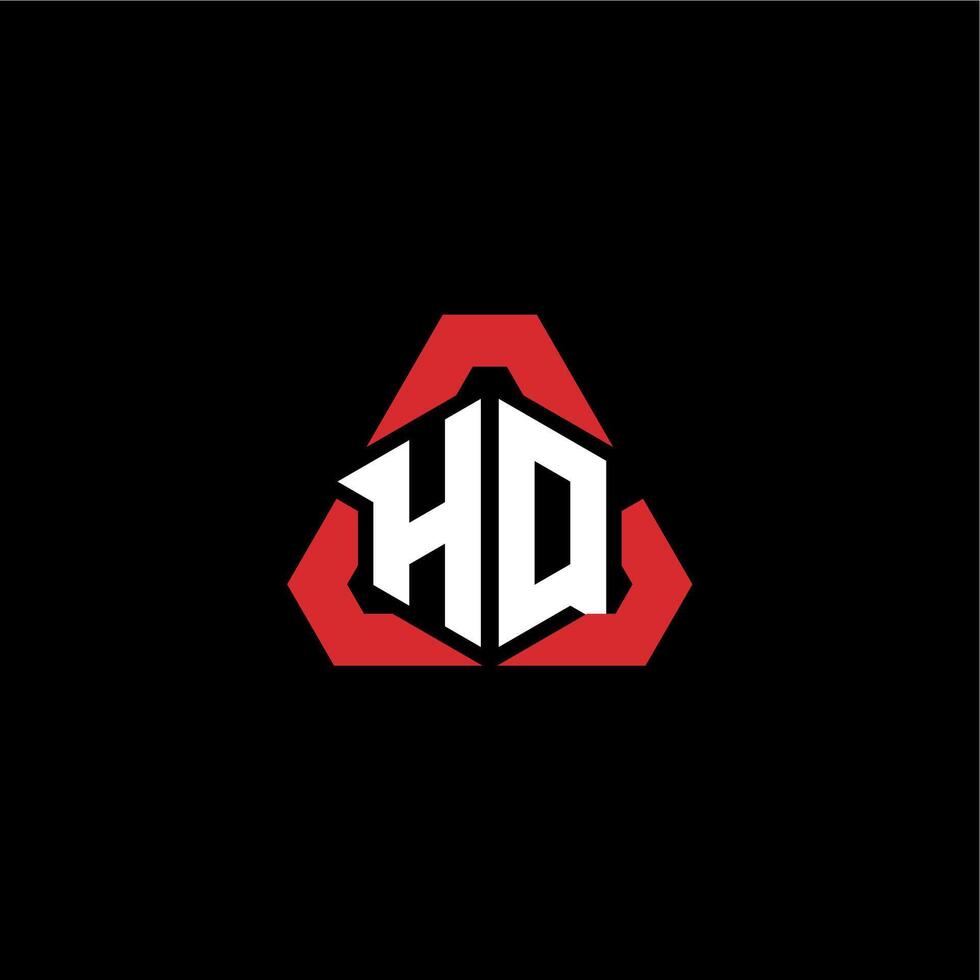 HQ initial logo esport team concept ideas vector