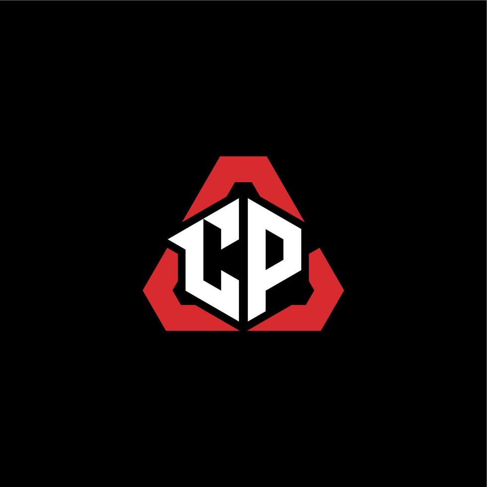 CP initial logo esport team concept ideas vector