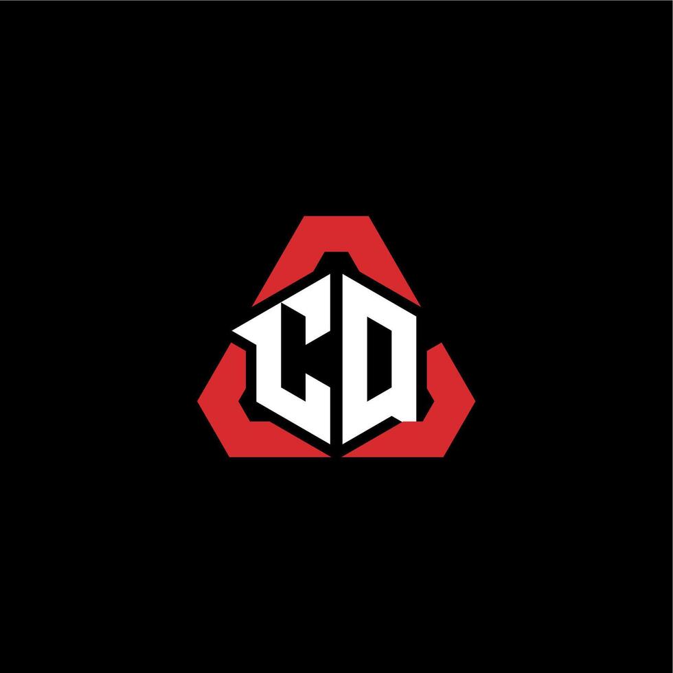 CQ initial logo esport team concept ideas vector