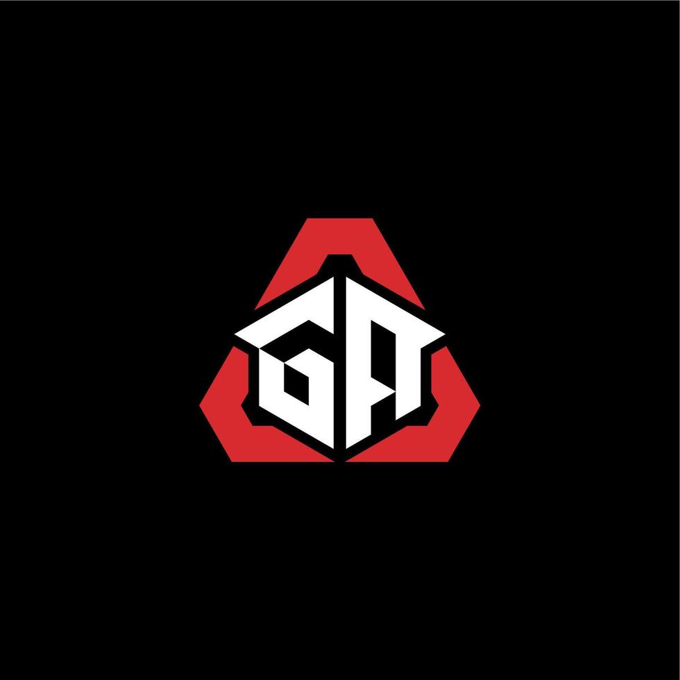 GA initial logo esport team concept ideas vector