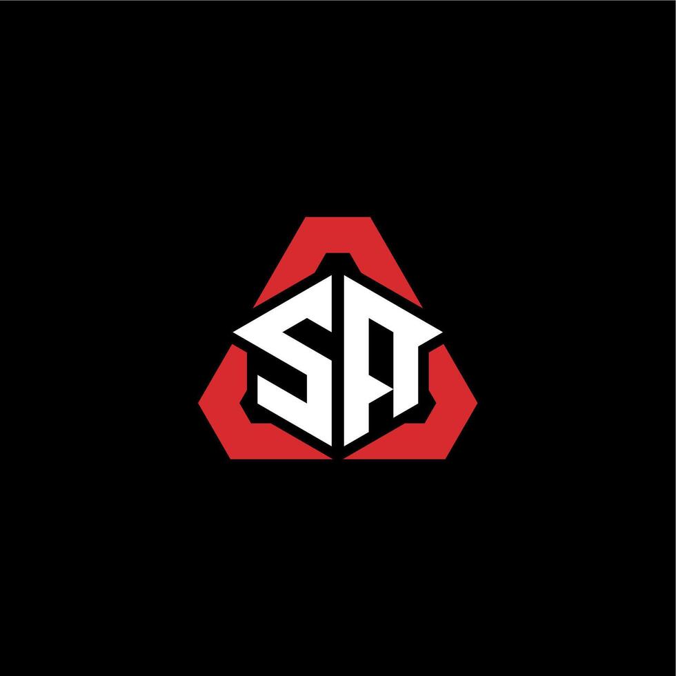 SA initial logo esport team concept ideas vector