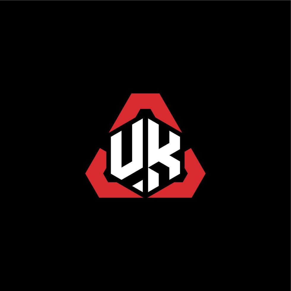 UK initial logo esport team concept ideas vector