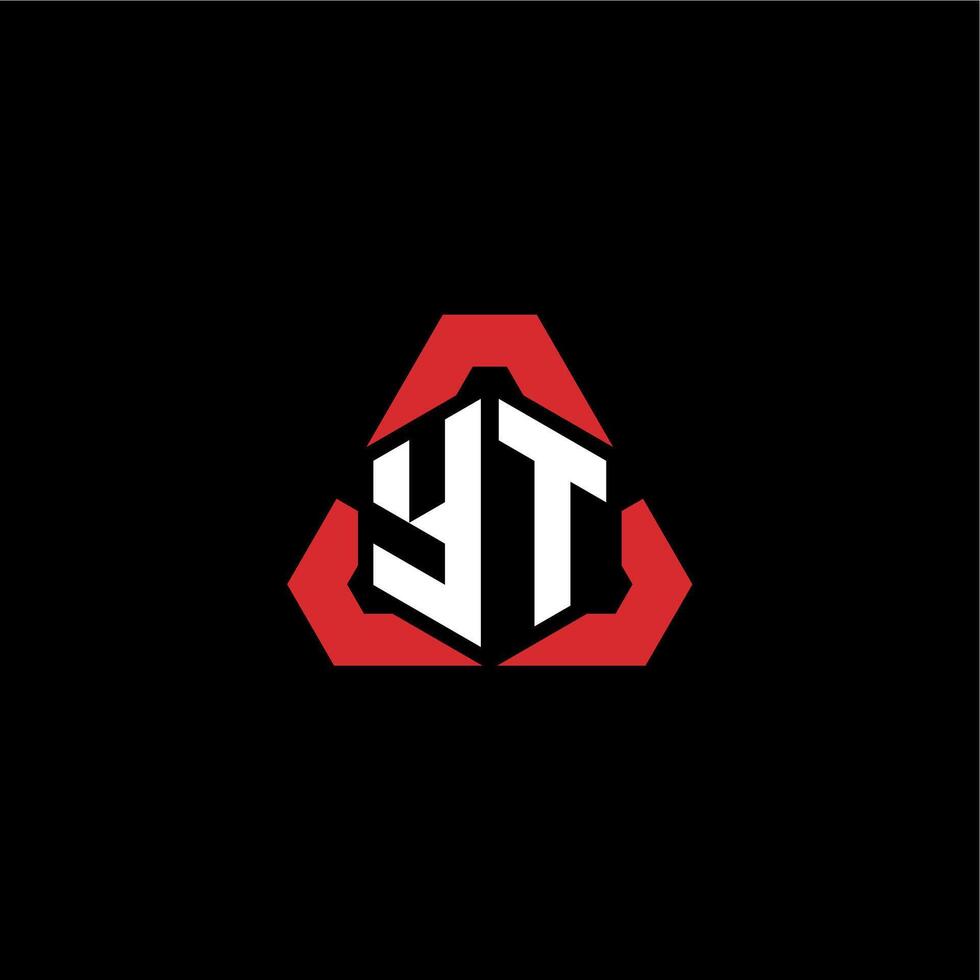 yt inicial logo deporte equipo concepto ideas vector