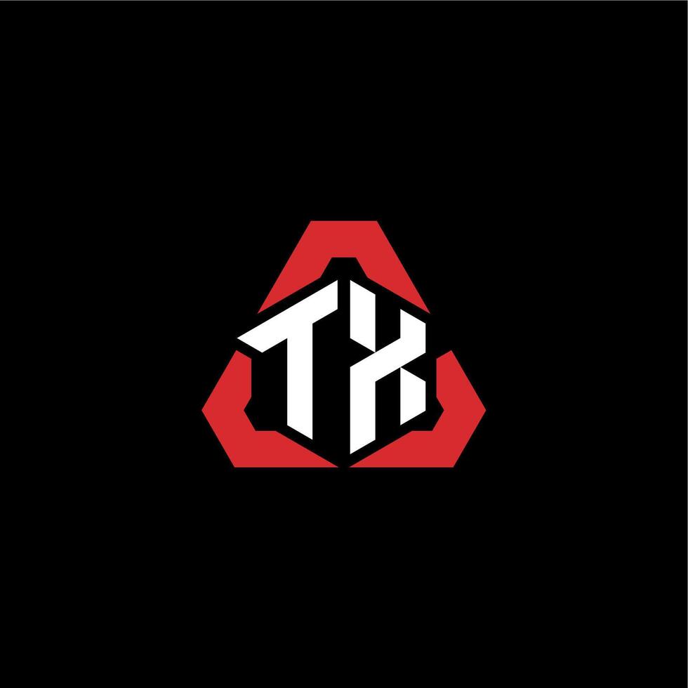 TX initial logo esport team concept ideas vector