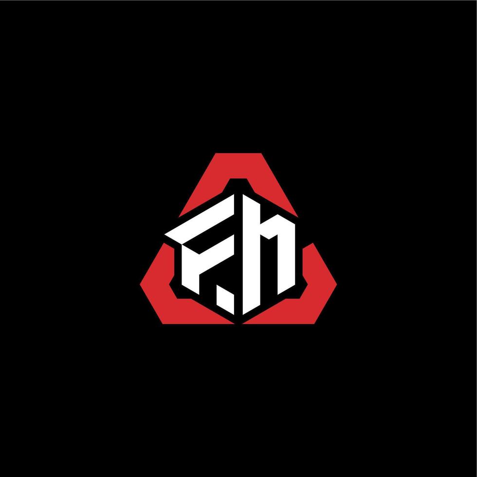 FM initial logo esport team concept ideas vector
