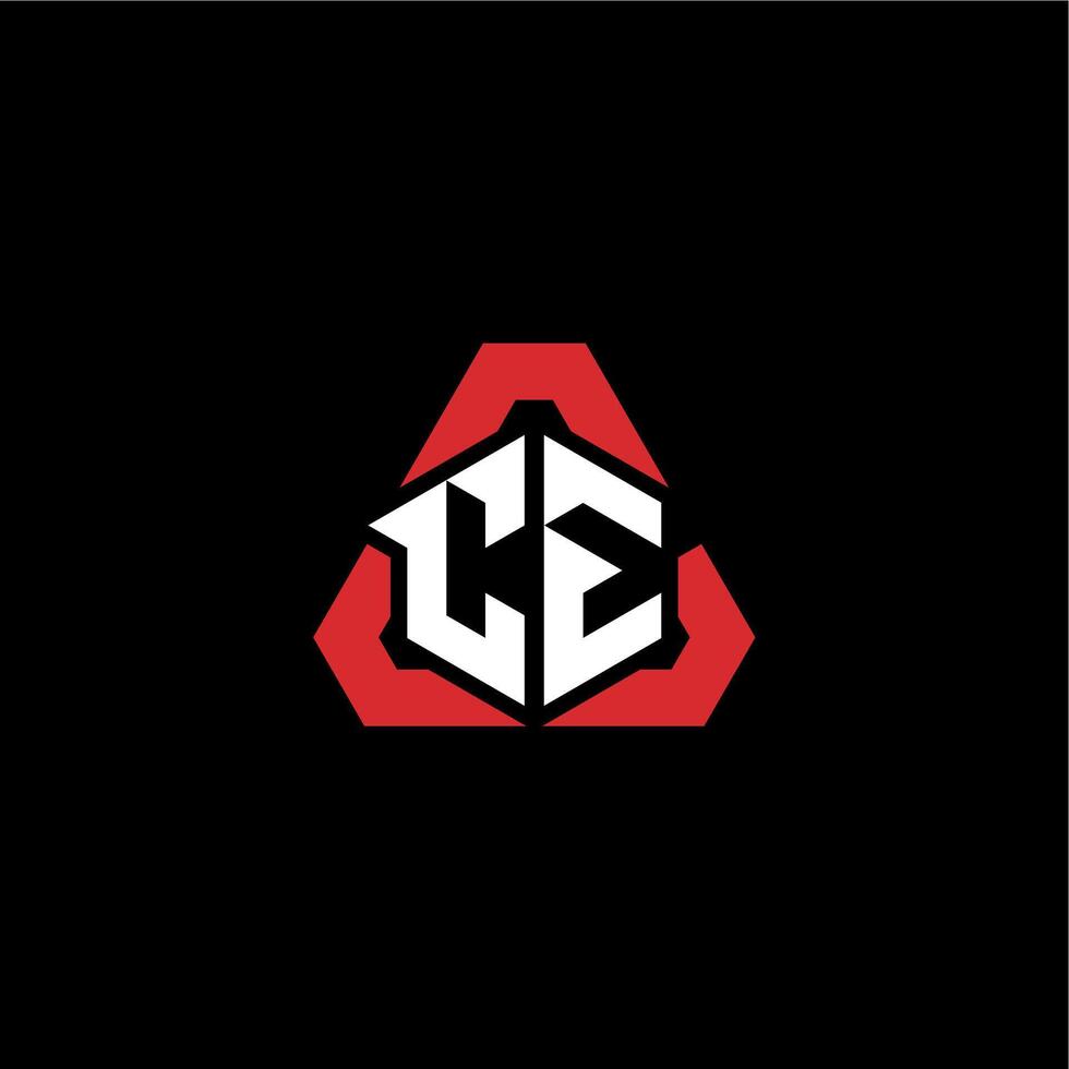 CE initial logo esport team concept ideas vector