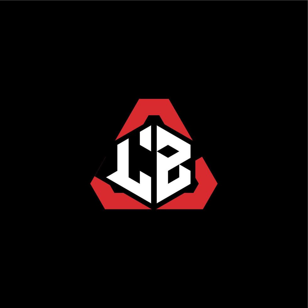 LB initial logo esport team concept ideas vector