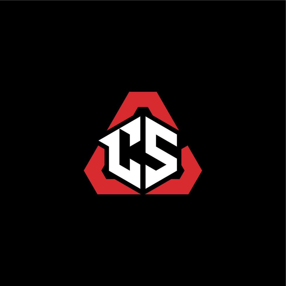 CS initial logo esport team concept ideas vector