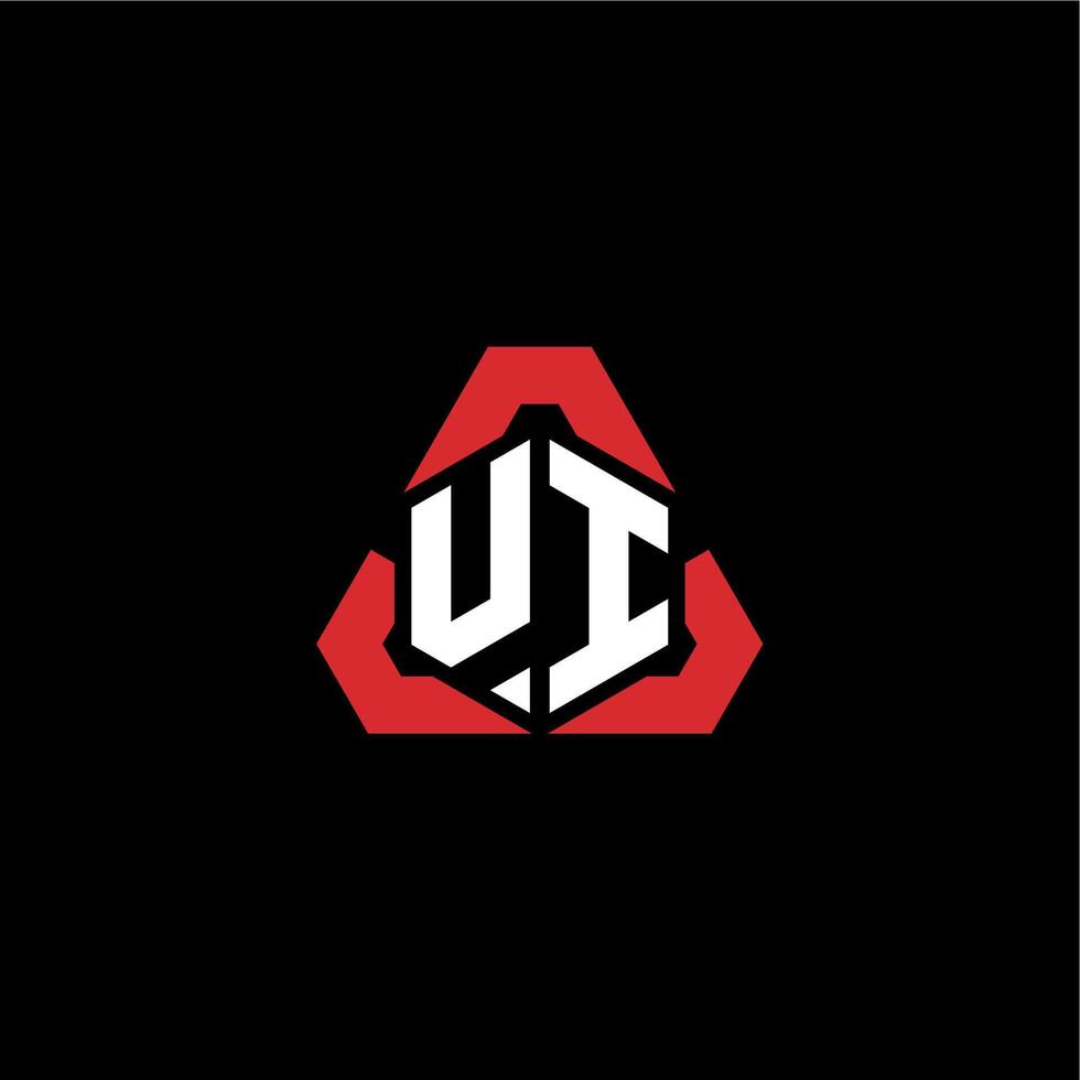 UI initial logo esport team concept ideas vector