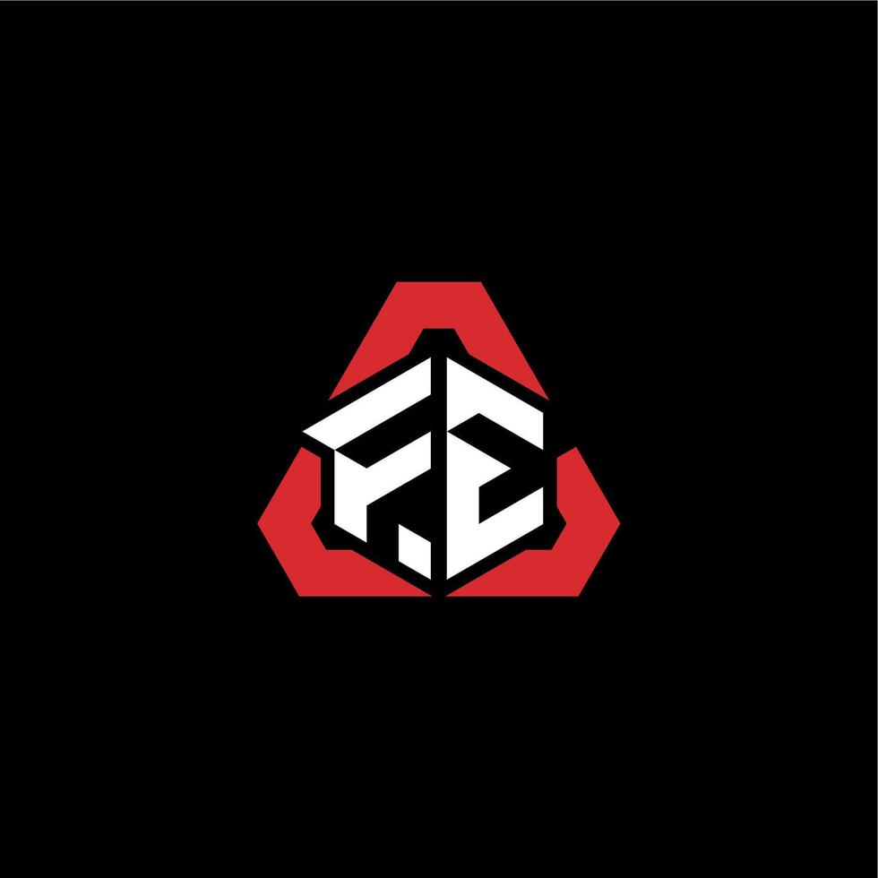 FE initial logo esport team concept ideas vector