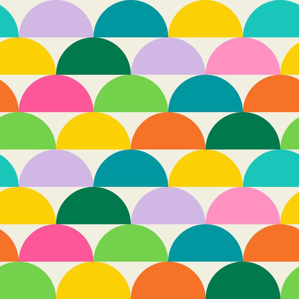 Essential geometric printable seamless pattern with abstract Minimal elegant line form stroke shapes in vibrant colors. Modern simple background in minimalist mid century style vector wall art