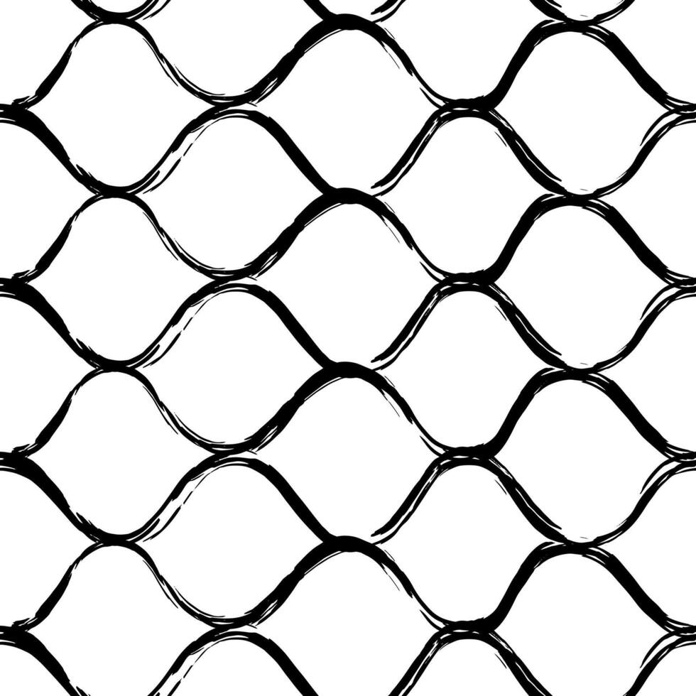 Aesthetic Contemporary printable seamless pattern with abstract line, dot, shape brush stroke in black and white colors. Boho background in minimalist style vector Illustration for wallpaper fabric