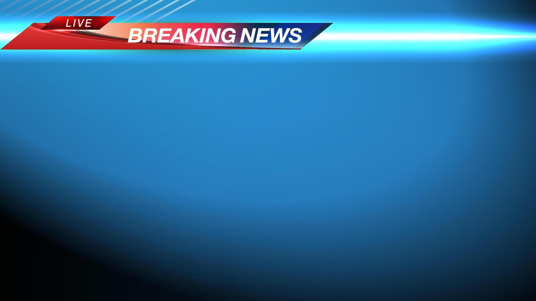 TV News Bars Set Vector. Streaming Video News breaking news background  Headline news title, sport game in Television, Video and Media Channel vector