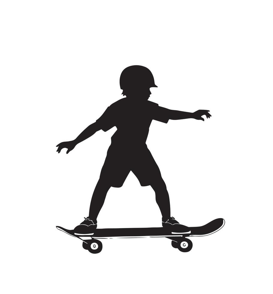 ai generado skater silueta vector