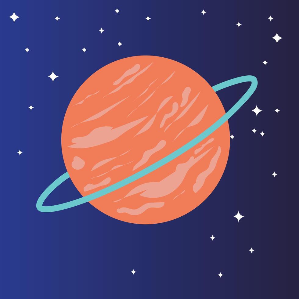 icono de planeta saturno vector