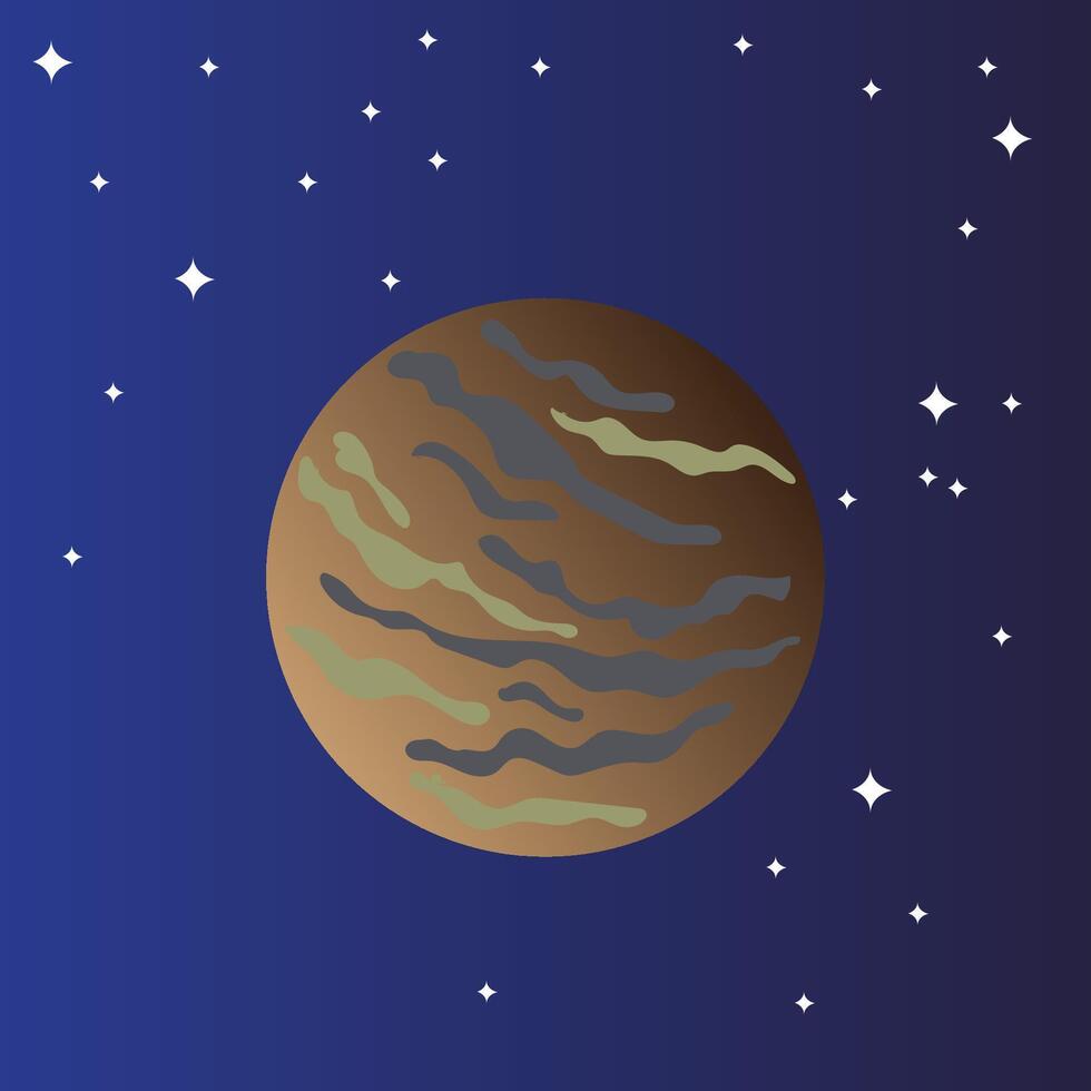 icono del planeta marte vector