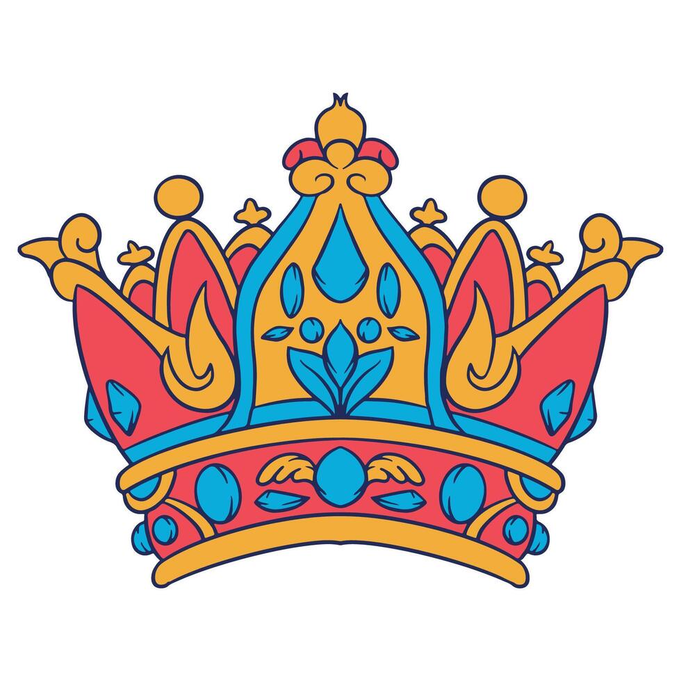 Royal King Golden Crown vector