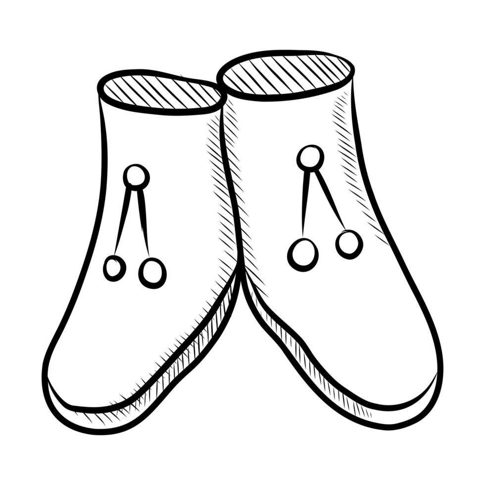 BLACK AND WHITE VECTOR DRAWING OF SHOES FOR A CAT OR DOG