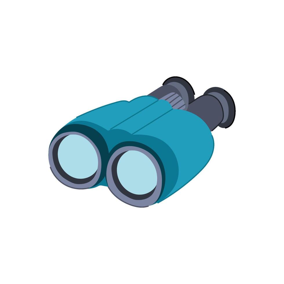 look binoculars cartoon vector illustration
