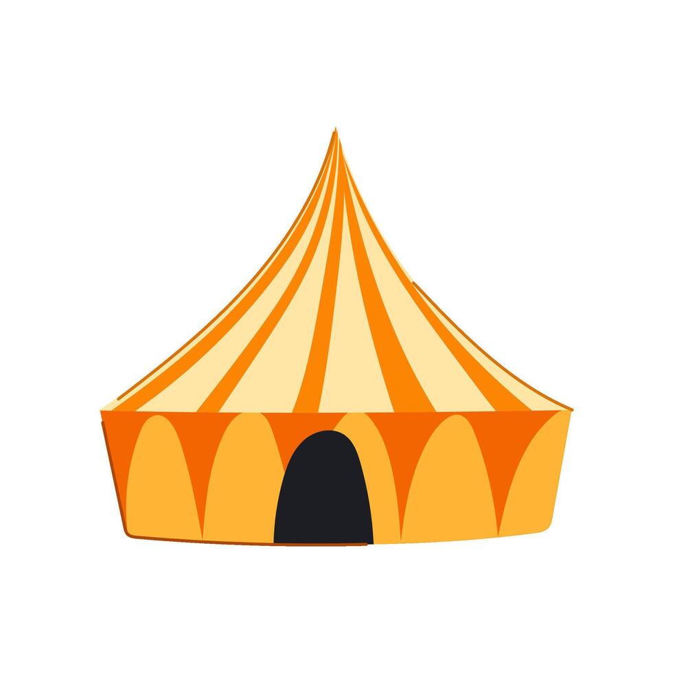 park circus tent cartoon vector illustration