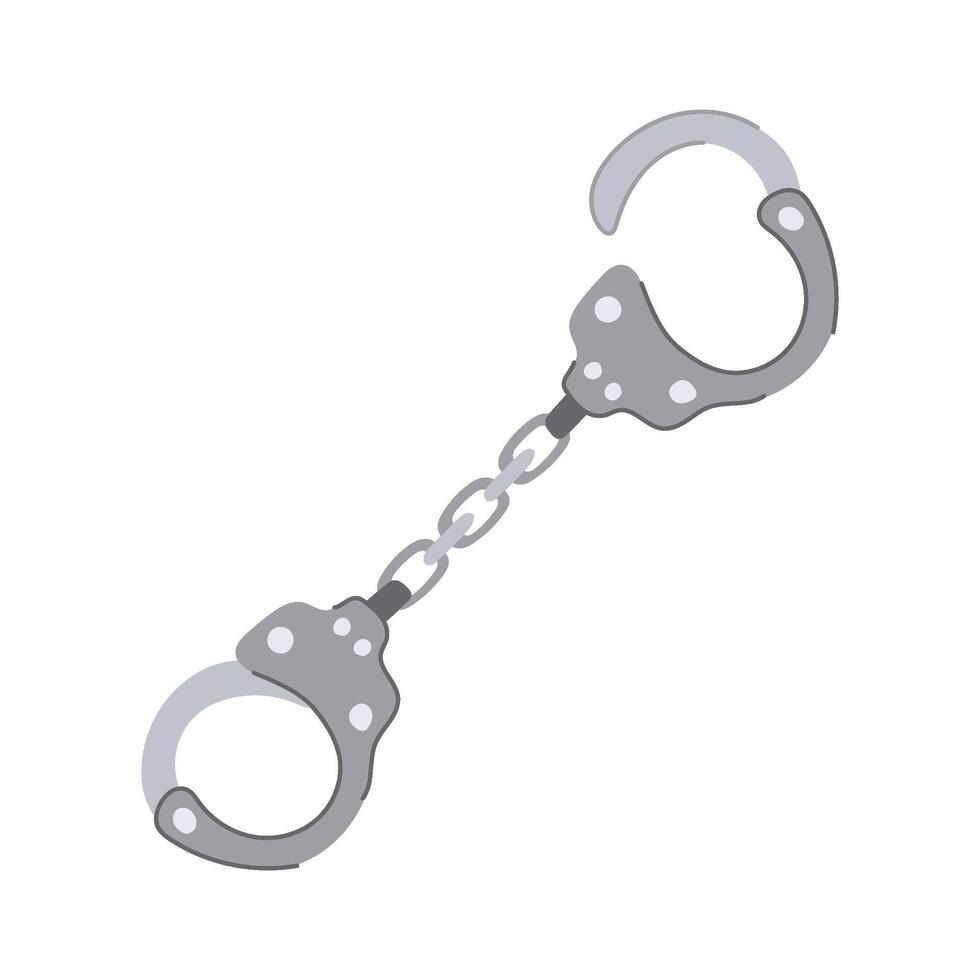 jail handcuffs cartoon vector illustration