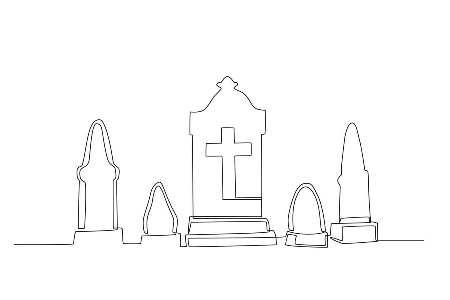 Adjacent graves are usually the graves of one family vector