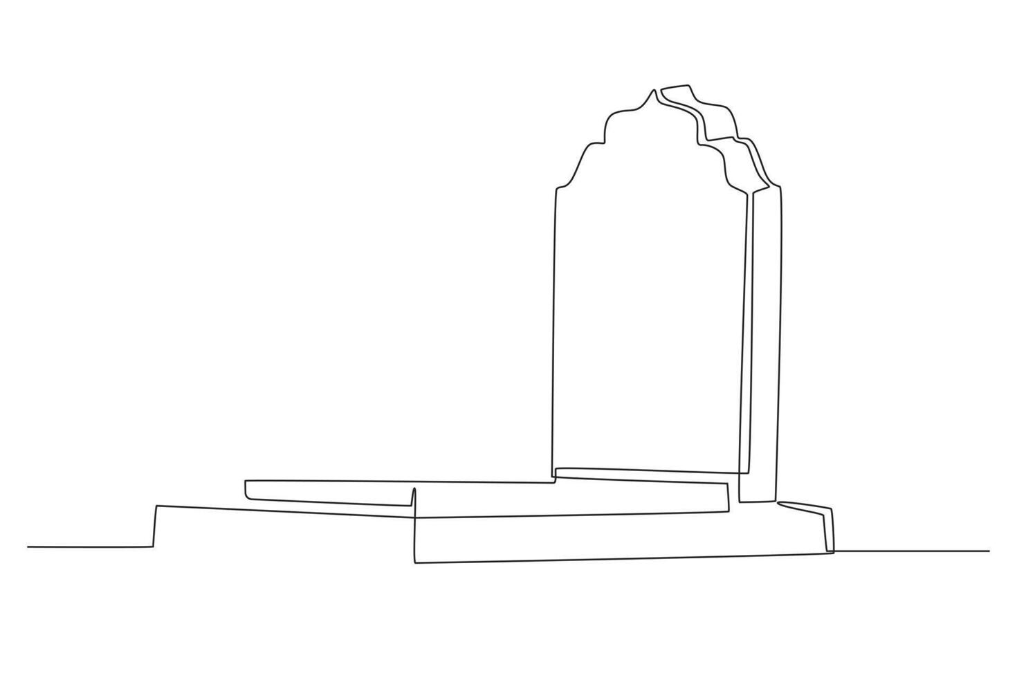 islámico religioso cementerio vector