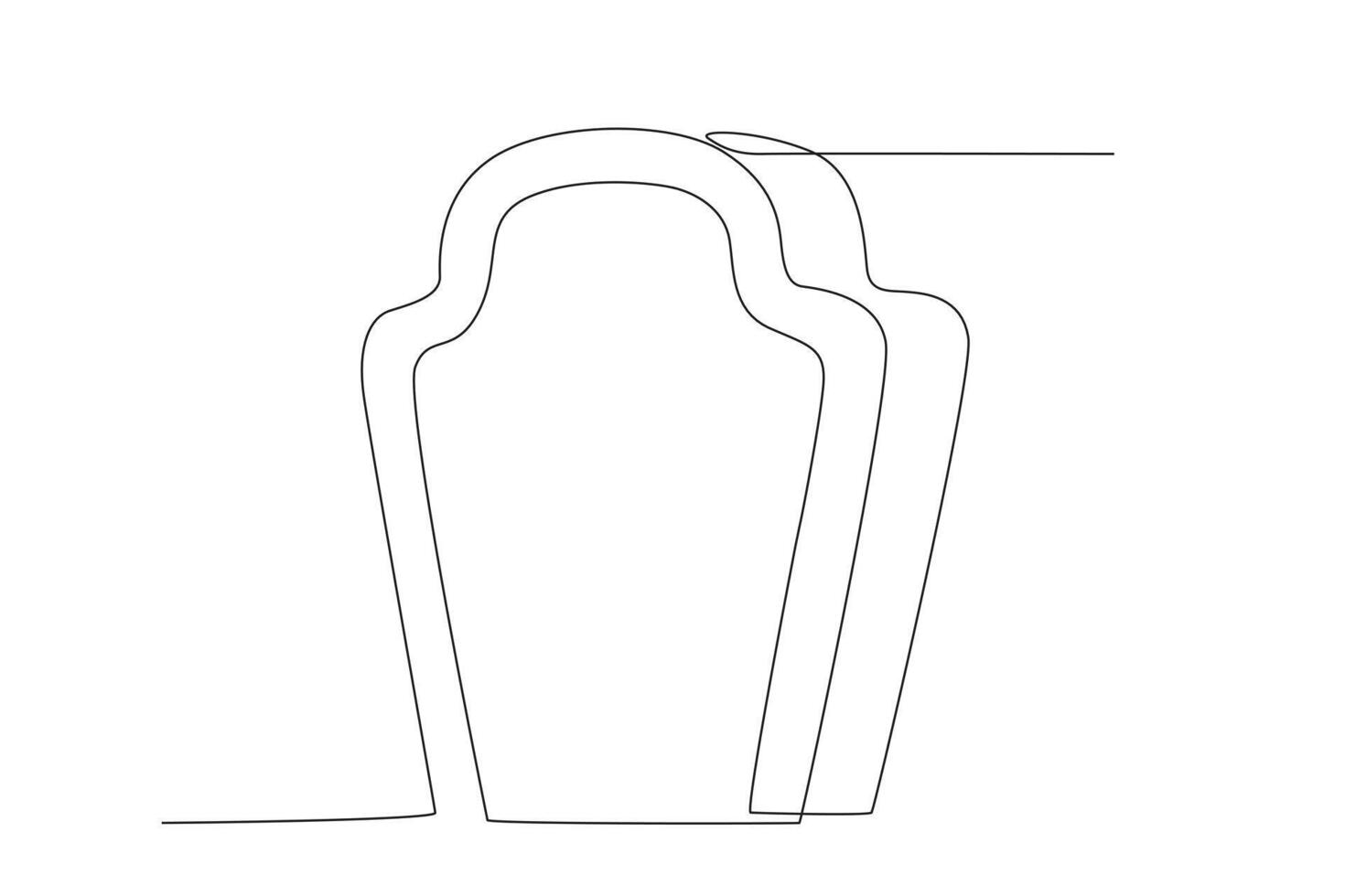 Tall adult tombstone vector