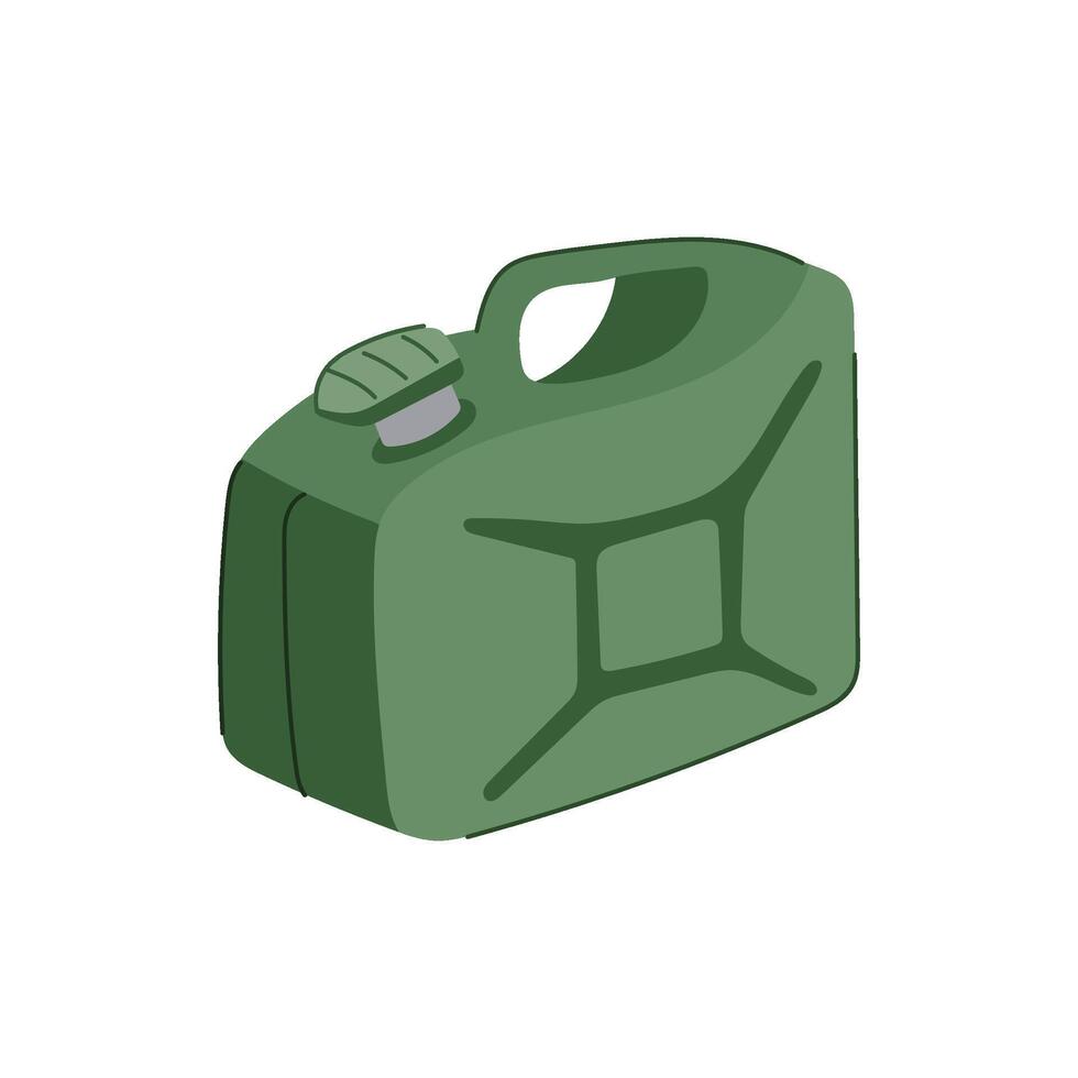 jerry fuel can metal cartoon vector illustration