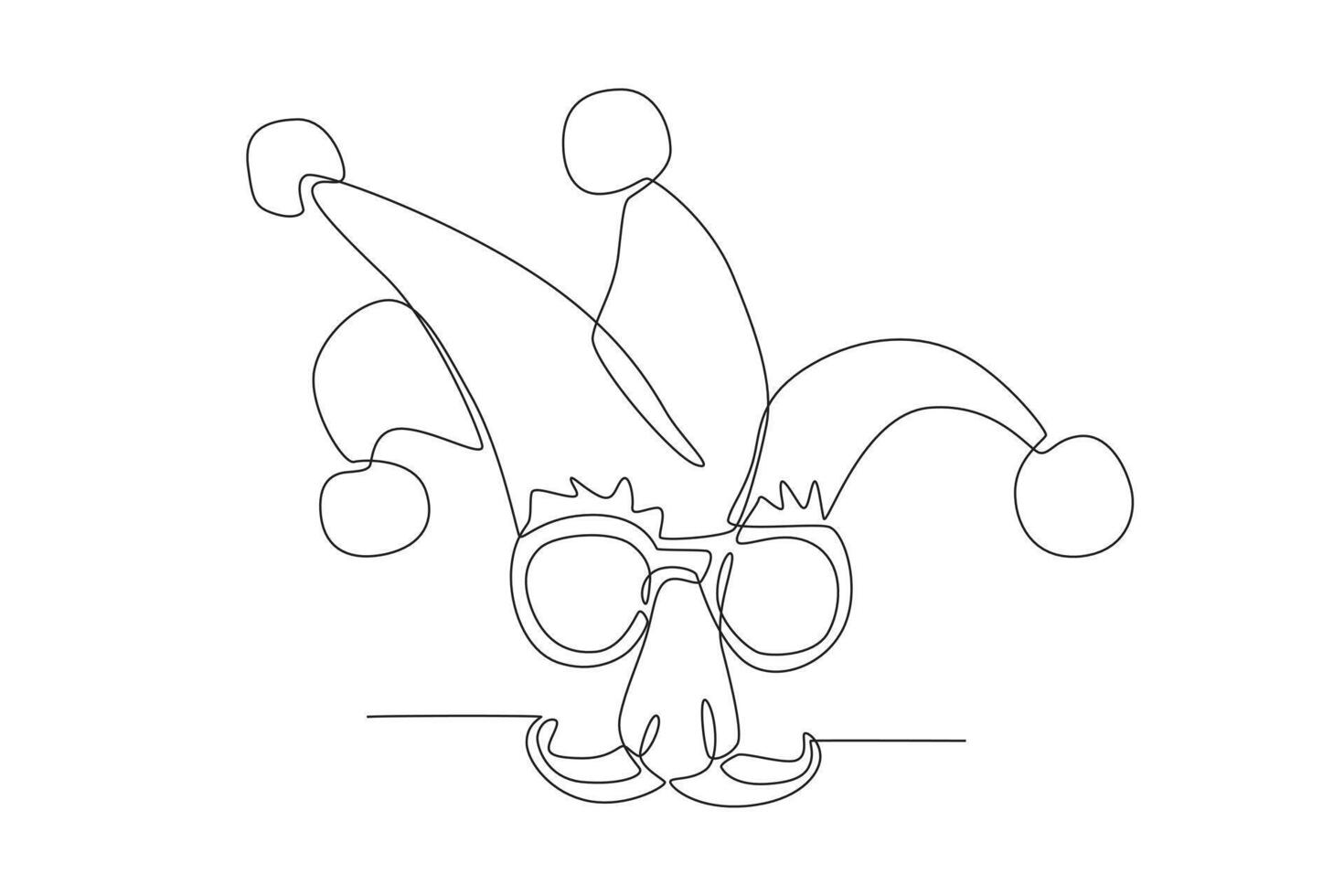 Balloon hats worn by clowns vector