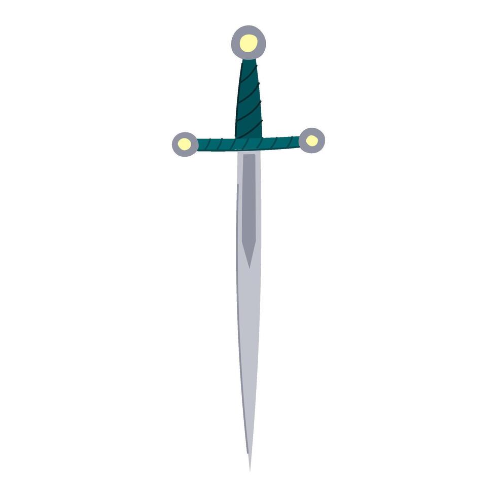 batalla medieval espada dibujos animados vector ilustración