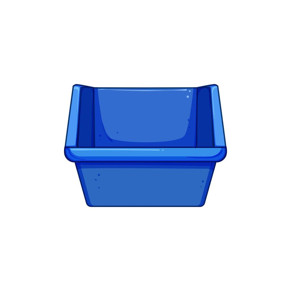 stack plastic crate cartoon vector illustration