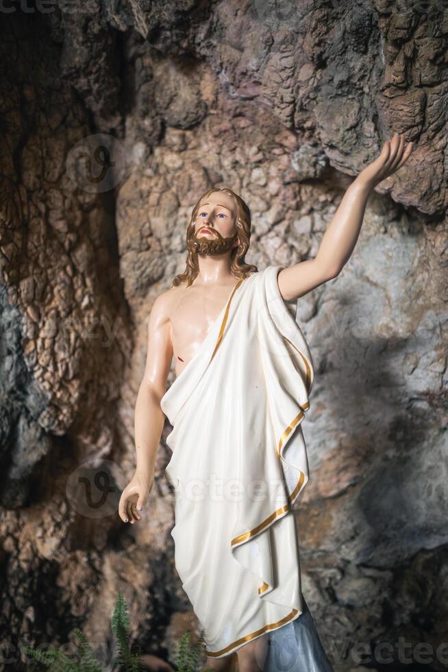 Jesus Christ in the Cave during Easter photo