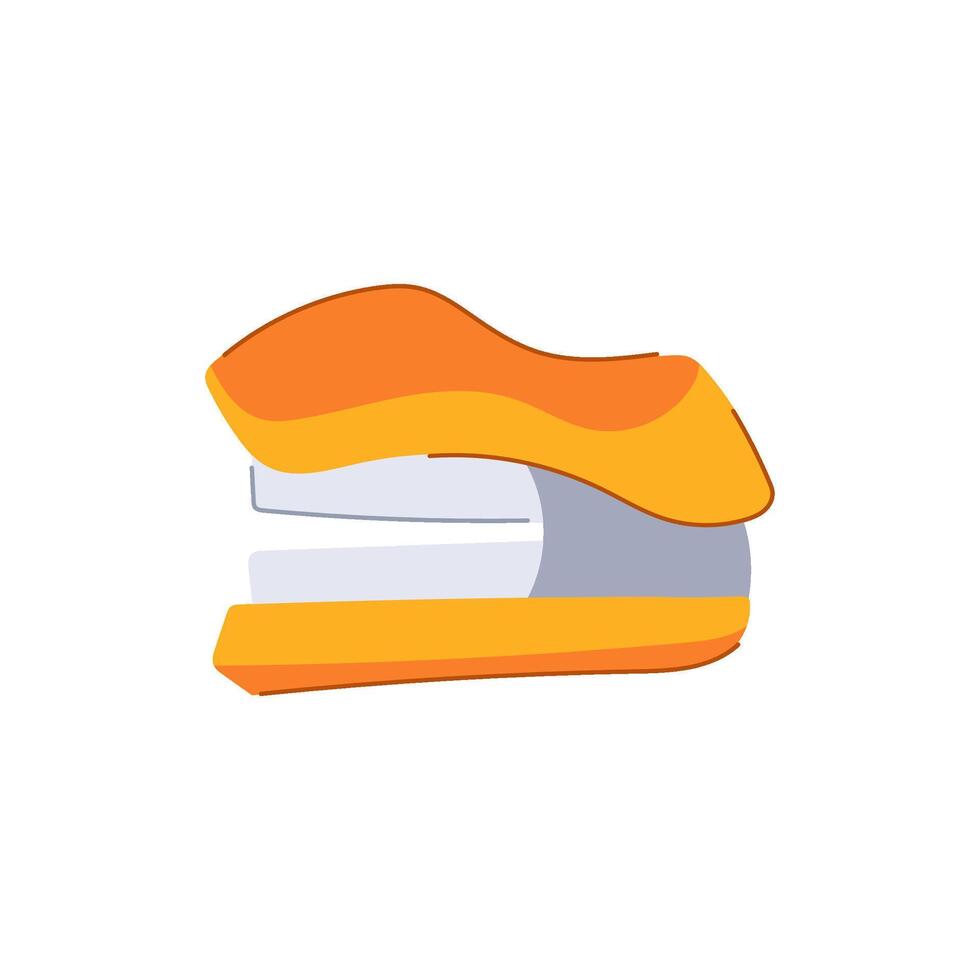 isometric stapler cartoon vector illustration