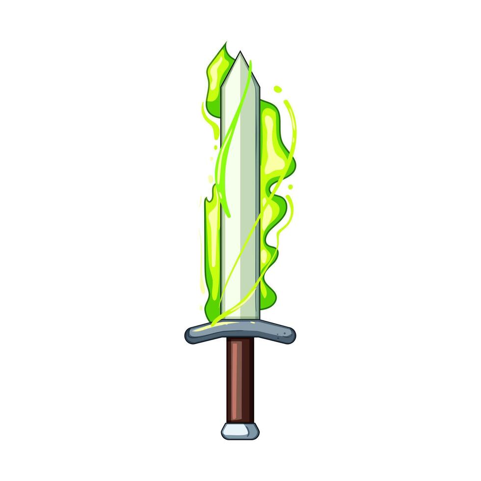 blade sword effect cartoon vector illustration