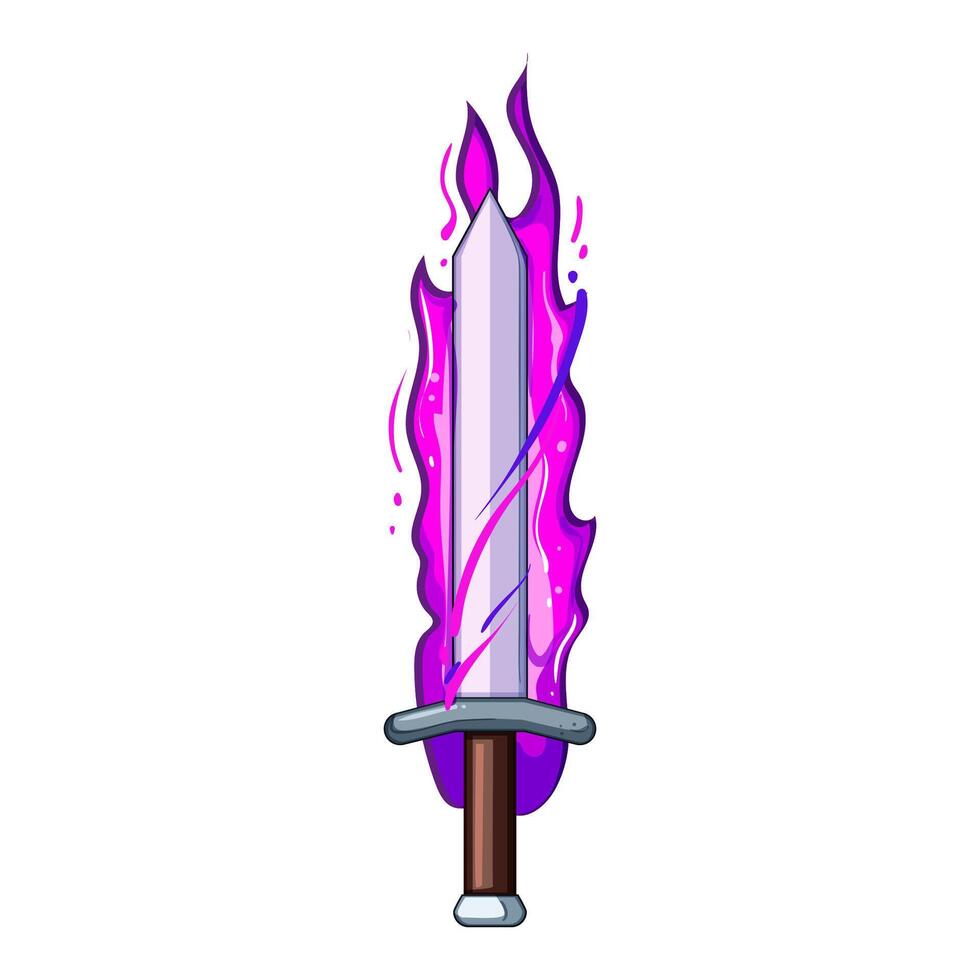 slash sword effect cartoon vector illustration