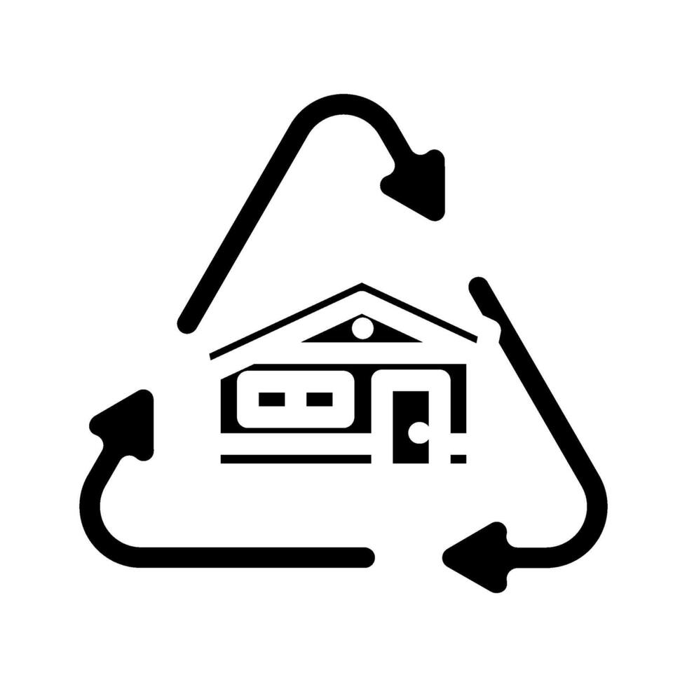 green building materials glyph icon vector illustration
