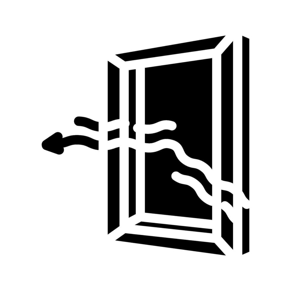 windows energy efficient glyph icon vector illustration