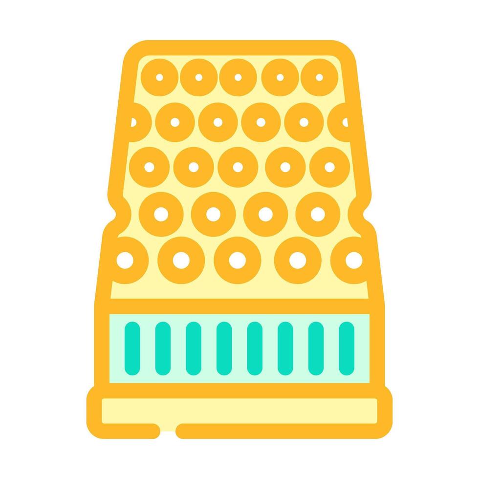 thimble embroidery hobby color icon vector illustration